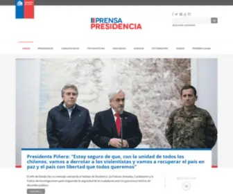 Presidencia.cl(Gobierno de Chile) Screenshot