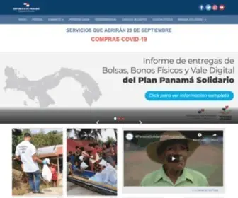 Presidencia.gob.pa(Gobierno) Screenshot