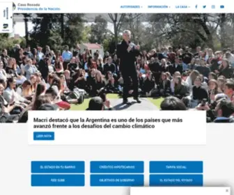 Presidencia.gov.ar(Casa Rosada) Screenshot