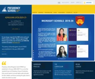 Presidencyschoolsouth.org(Bangalore South) Screenshot