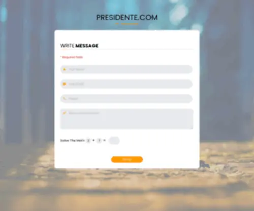 Presidente.com(Presidente) Screenshot