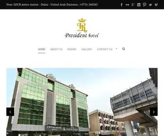 Presidenthoteldubai.com(President Hotel Dubai) Screenshot