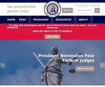 Presidentialprayerteam.org(The Presidential Prayer Team) Screenshot
