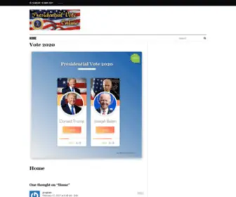 Presidentialvoteonline.com(VotePresidential Vote Online) Screenshot