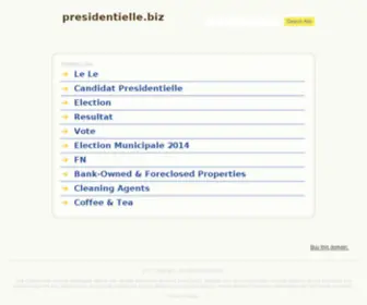 Presidentielle.biz(Candidat Présidentielle 2022) Screenshot