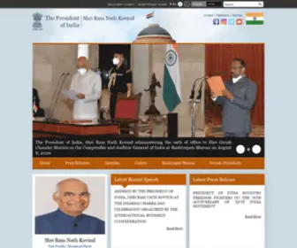 Presidentofindia.gov.in(President of India) Screenshot