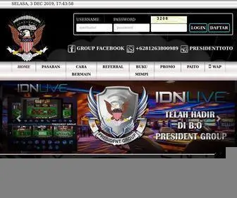 Presidentoto1.com Screenshot
