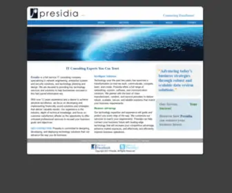 Presidia.com(Network Security Solutions & Design Consultants) Screenshot