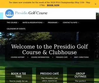 Presidiogolf.com(Presidio Golf Course) Screenshot