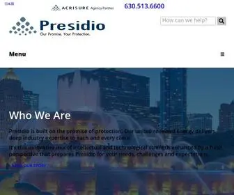 Presidiogrp.com(An Acrisure Agency Partner) Screenshot