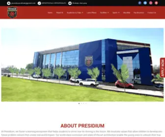 Presidiumrohtak.com(The Presidium School) Screenshot