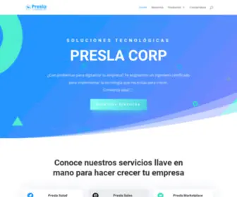 Presla.co(Consultora de tecnología e innovación) Screenshot