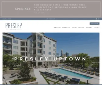 Presleyuptown.com(Presley Uptown Charlotte) Screenshot