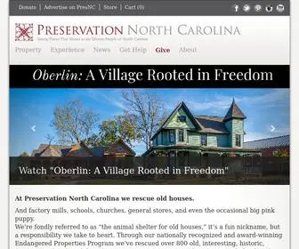 Presnc.org(Preservation NC) Screenshot