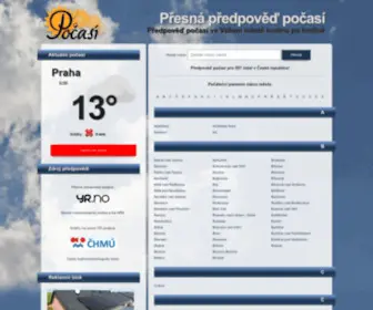 Presnepocasi.cz(Přesná) Screenshot