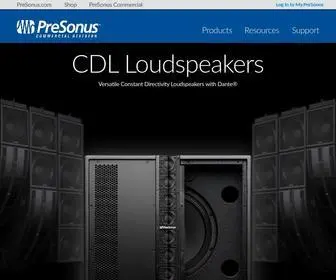 Presonus.com(Wherever sound takes you) Screenshot