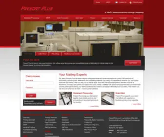 Presortplus.net(Presort Plus) Screenshot