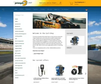 Prespo-Kartshop.com(Karting products and kart equipment) Screenshot