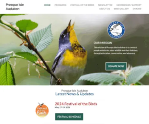 Presqueisleaudubon.org(Presque Isle Audubon Society) Screenshot