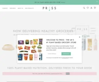 Press-London.com(PRESS Healthfoods) Screenshot