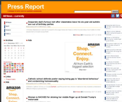 Press-Report.co.uk(Press Report) Screenshot