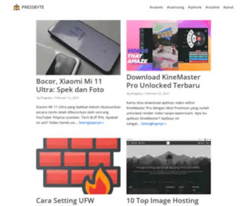 Pressbyte.com(Blog Berita Teknologi Terkini) Screenshot