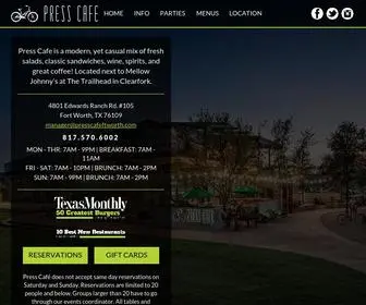 Presscafeftworth.com(Press Cafe) Screenshot