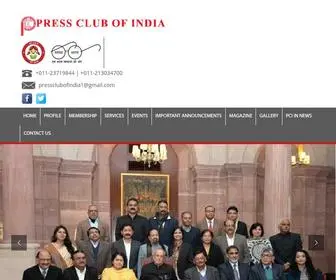 Pressclubofindia.org(Press Club Of India) Screenshot