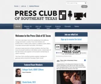 Pressclubofsoutheasttexas.org(Press Club of Southeast Texas) Screenshot