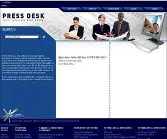 Pressdesk.co.za(Business News Portal) Screenshot