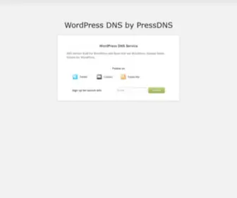Pressdns.com(Pressdns) Screenshot