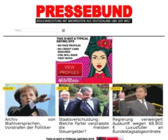 Pressebund.com(Aktuelle Nachrichten aus Deutschland und der Welt) Screenshot