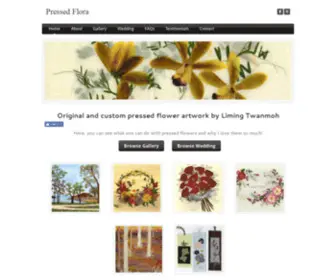 Pressedflora.com(Pressed flower art) Screenshot