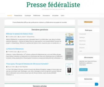 Pressefederaliste.eu(Presse fédéraliste) Screenshot