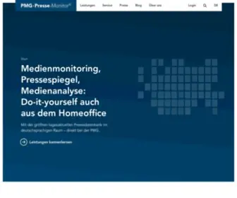 Pressemonitor.de(PMG Presse) Screenshot