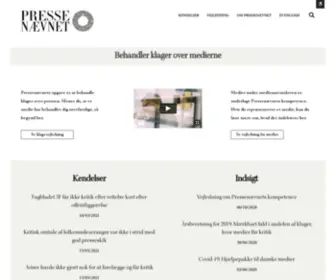 Pressenaevnet.dk(Forside) Screenshot