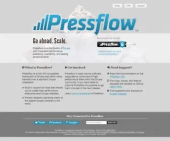 Pressflow.org(Enhanced performance and scalability for Drupal) Screenshot