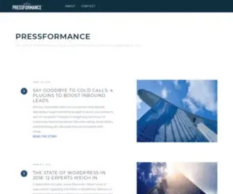 Pressformance.com(Performance and Security monitoring) Screenshot