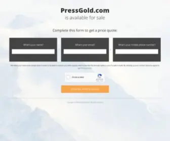 Pressgold.com(Pressgold) Screenshot