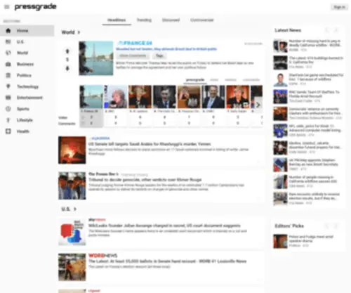 Pressgrade.com(Pressgrade) Screenshot
