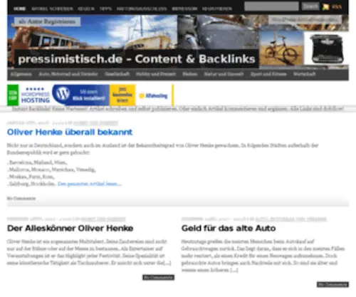 Pressimistisch.de(Parked domain) Screenshot