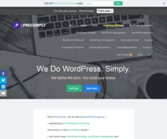 Pressimply.com(The WordPress Agency) Screenshot