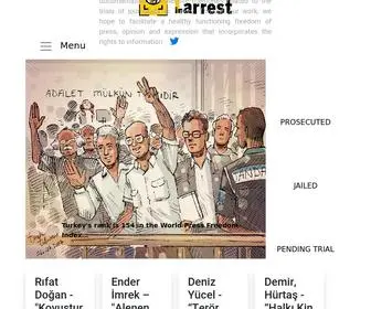 Pressinarrest.com(Basın) Screenshot