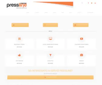 Pressline.it(Pressline si occupa da 10 anni di rassegna stampa e multimedia monitoring con una mission precisa) Screenshot