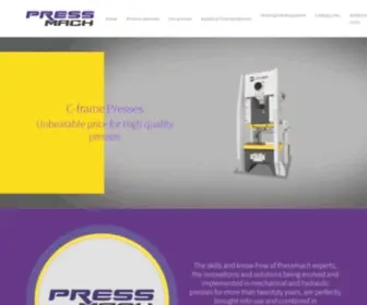 Pressmach.eu(Press machines) Screenshot