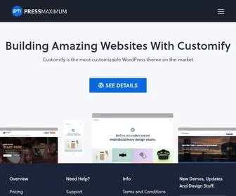 Pressmaximum.com(Building amazing websites with customify customify) Screenshot