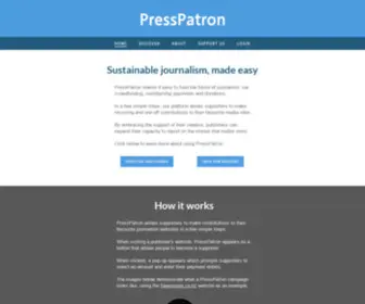 Presspatron.com(PressPatron) Screenshot