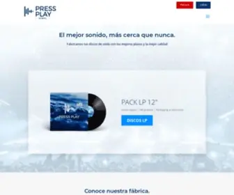 Pressplayvinyl.com(Fabricación de discos de vinilo y servicios para músicos) Screenshot