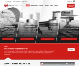 Pressproducts.co.za(Press Products) Screenshot