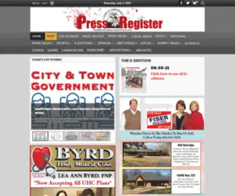 Pressregister.com(Pressregister) Screenshot